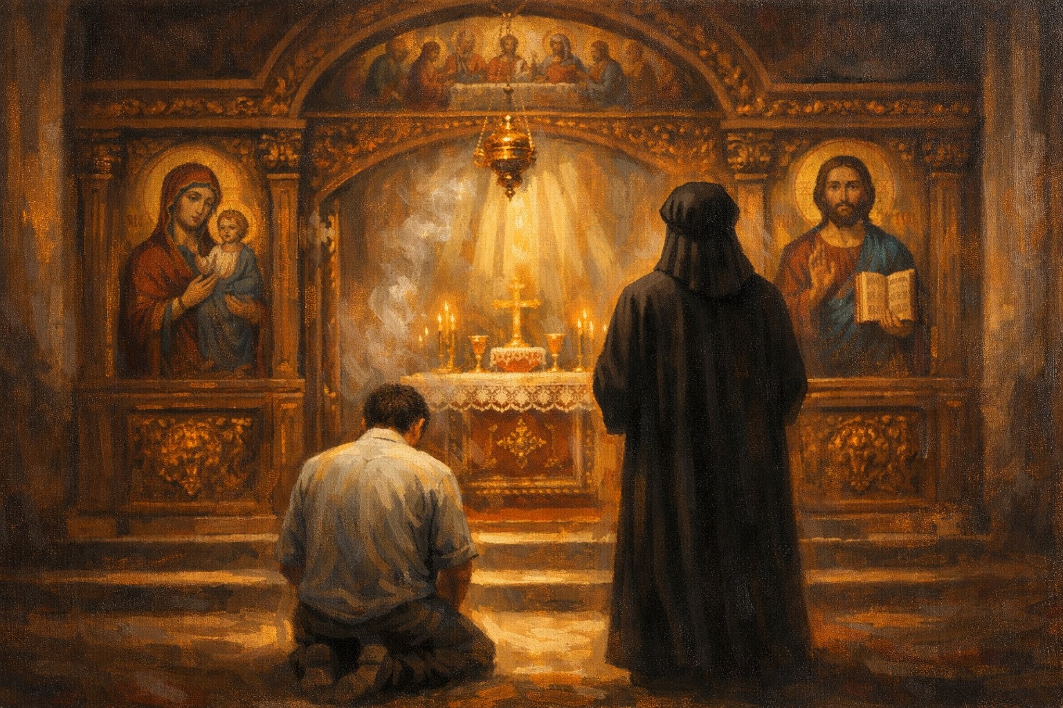 Shepherd symbolizing Christ's healing care