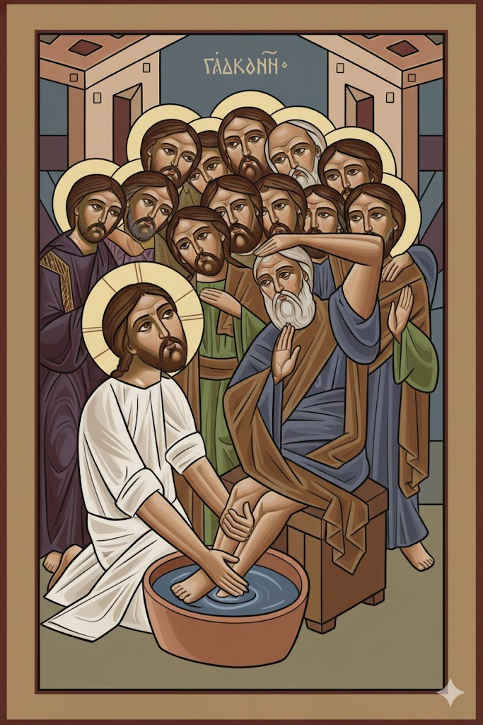 Christ washing the disciples' feet
